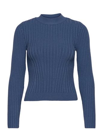Onllorena Power Shoulder Pullover Knt Blue ONLY