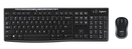 Logitech MK270 Wireless Combo - tastatur- og mussett - Spansk Inn-enhet