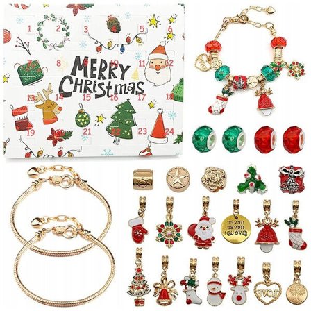 Adventskalender med armbånd for jenter