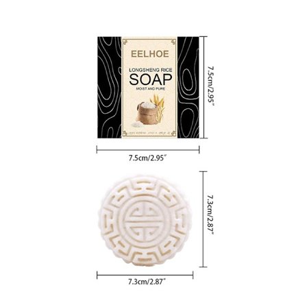 Longsheng Ris Sæbe Shampoo Afvis Tørt Hår Sæbe Shampoo Nærende Hår Håndlavet Sæbe