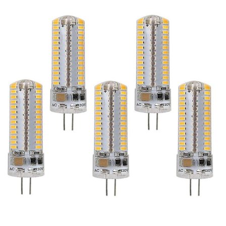 5 stk G9/g4 104 LED-pærer 5w 50w Halogen Ekvivalent 450lm