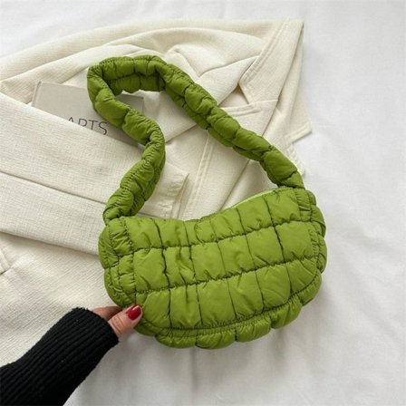 Skuldertaske Puffy Håndtaske GRØN