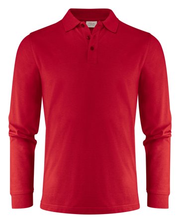 Printer Surf Pro LS Poloskjorte Rød Rød, Klær