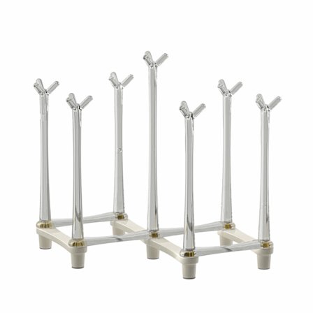 1 stk. Udtrækkelig kop-tørrestativ til drikkeglas, sportsflasker og krus - Afløbsstativholder Organizer til køkkenbord