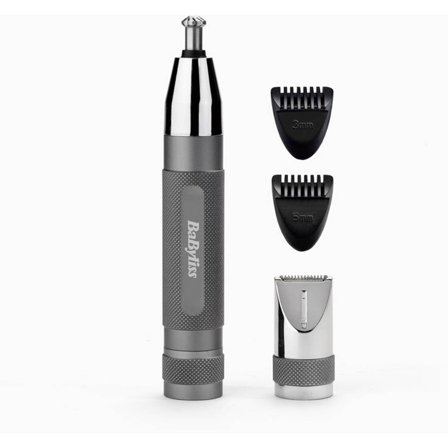 Babyliss - Multitrimmer Super X Metal Nose, Ear & Eyebrow Trimmer Sølv