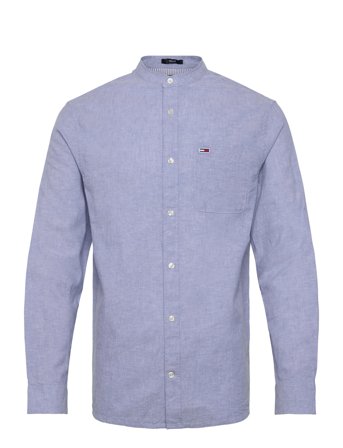 Tommy Jeans | Tjm Linen Mix Band Collar Shirt | S