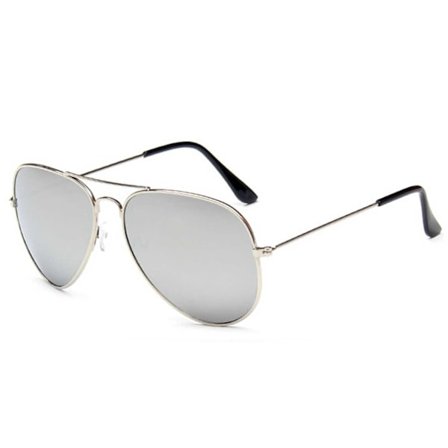 Solbriller pilot sølv spejl glas