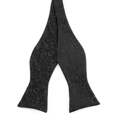 Black Flower Self-Tie Bow Tie for Men - Self-tie bow ties