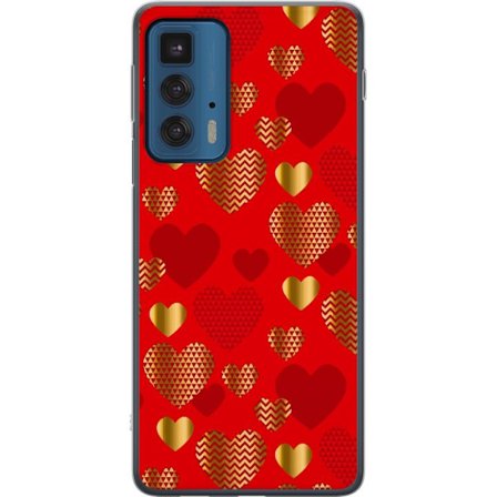 Kompatibelt Mobilskal till Motorola Motorola Edge 20 Pro GoldenHearts