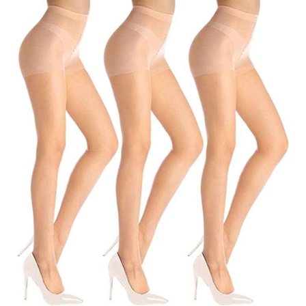 Naisten sukkahousut - Korkea vyötärö - 3 kpl