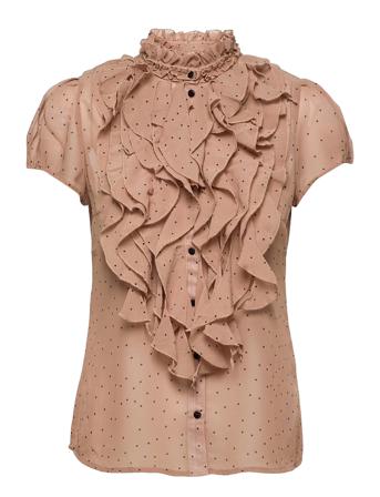 Lillysz Ss Shirt Blouses Short-sleeved Beige Saint Tropez