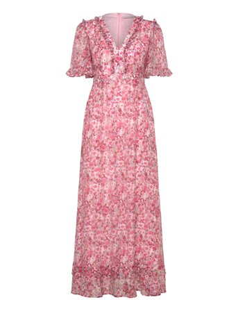 Catalina Maxi Dress Pink Love Lolina