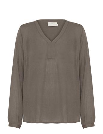 Amber Blouse Ls Khaki Kaffe