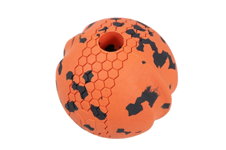 Non-Stop Dogwear - Hundeball 60X60 mm Oransje/svart - Hund - Hundeleker & spill - Gummileker - ZOO.no