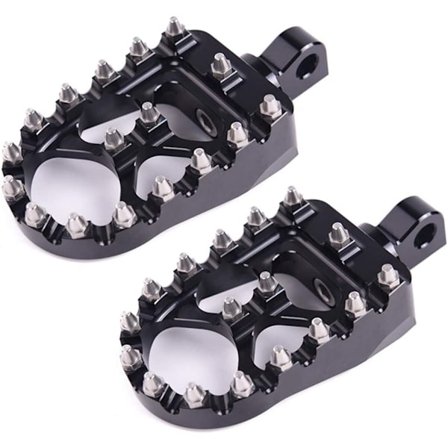 Moottoripyörän jalkatapit (15*9*5cm), leveät jalkatapit, CNC 360° pyörivät