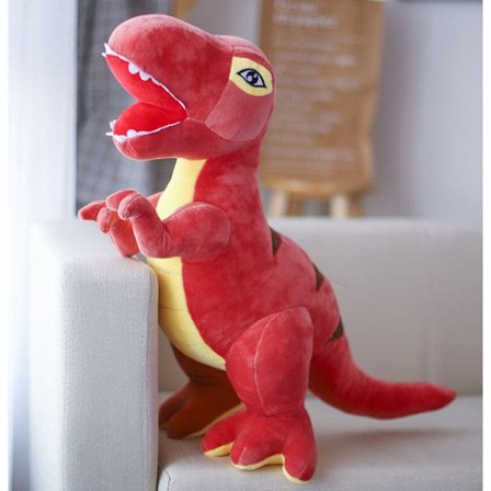 Tyrannosaurus Rex Pehmolelu Dinosaurus Unilelu Nukke Lelu Lapsille Joululahja punainen 45cm
