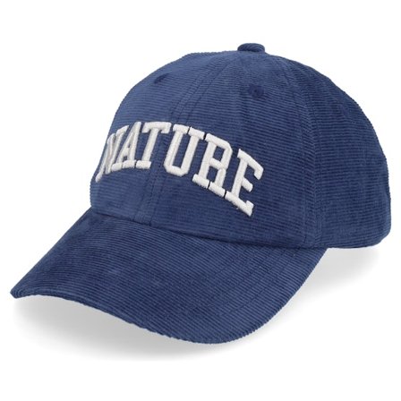 Dedicated - Blå unconstructed Keps - Soft Cap Slussen Corduroy Nature Navy Dad Cap @ Hatstore