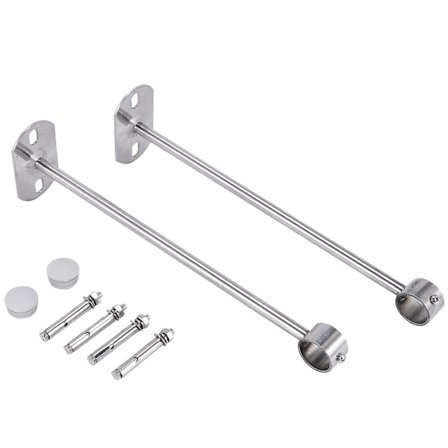 Takfäste, garderobsstångsfäste, 25 mm dia, garderobsstångsarmstödshållare rörfläns