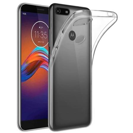 Motorola Moto E6 Play Skall i gjennomsiktig gummi Transparent