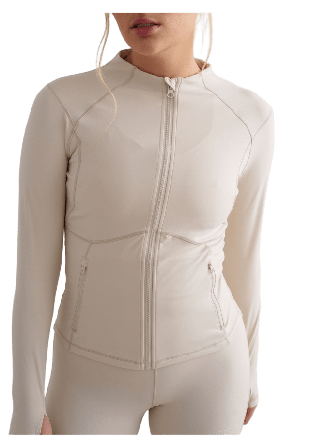 aim'n Sculpting Zip Jacket Träningsjackor Dam Beige S