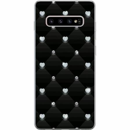 Samsung Galaxy S10+ Mjukt Skal - Bling Heart