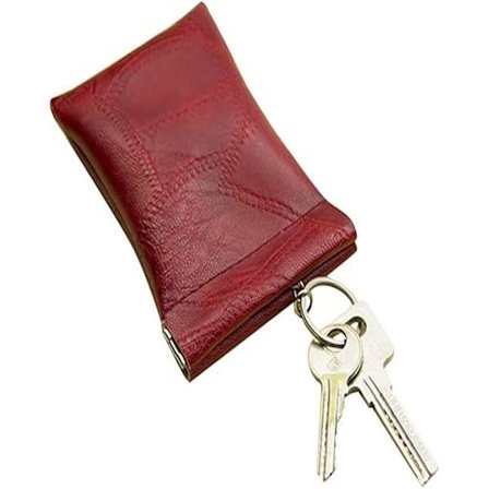 (Rød) bilnøgle etui, PU-læder nøgle etui, taljetaske, nøgletaske