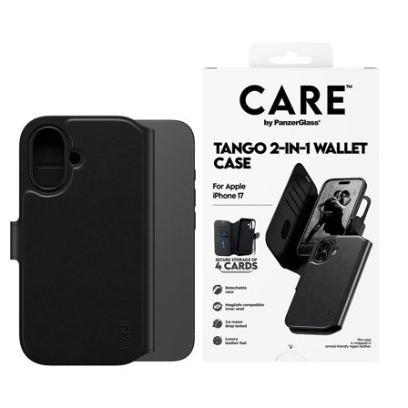 PanzerGlass CARECASE TANGO 2IN1 WALLET W. MAGSAFE IPHONE 17 ACCS