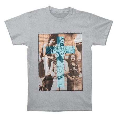 Black Sabbath Blue Cross Grå T-shirt