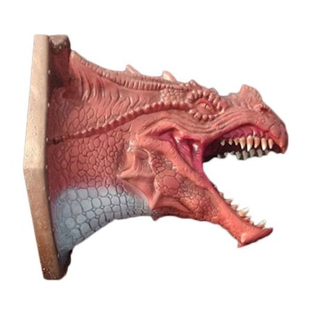 3D Dragon Head Väggmonterad Skulptur Dinosaur Head Luftfuktare