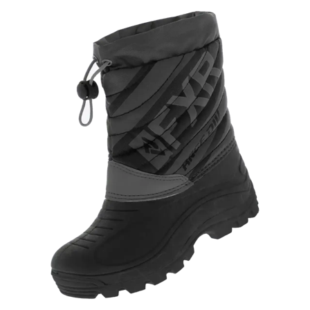 FXR Octane Skoterkängor Barn Svart/Kolgrå 33