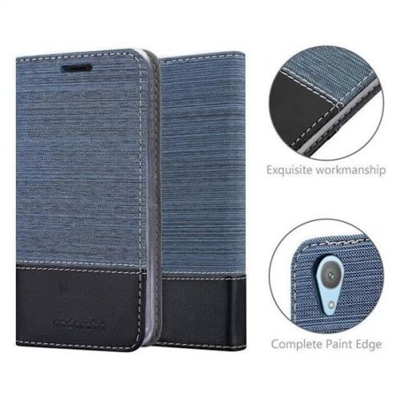 Cadorabo Fodral till Sony Xperia XA1 PLUS i MÖRKBLÅ SVART