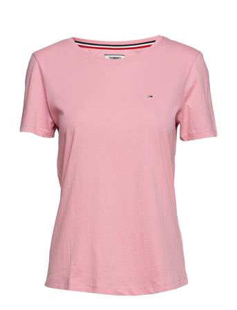Tjw Soft Jersey Tee T-shirts & Tops Short-sleeved Rosa Tommy Jeans