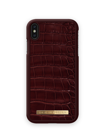 Croco Case iPhone XS Max Claret