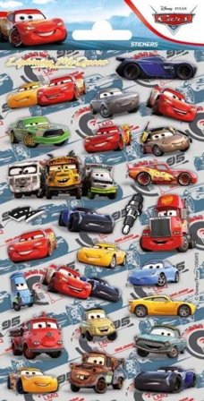 Klistermärke Cars / Bilar - Bilar Kalas Dekoration - Kalaslagret.se