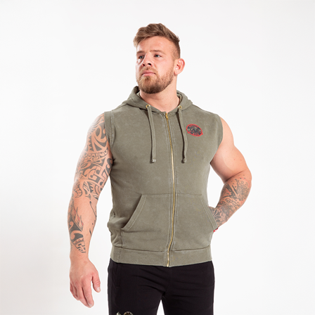 Gorilla Wear Silverdale Ærmeløs Hoodie Grøn