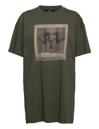 Liga T-Shirt Dress Khaki IVY Copenhagen