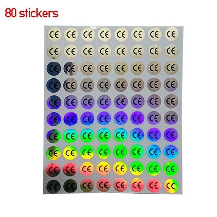 CE Logo Etikett Märknings Hologram Etiketter Klistermärke
