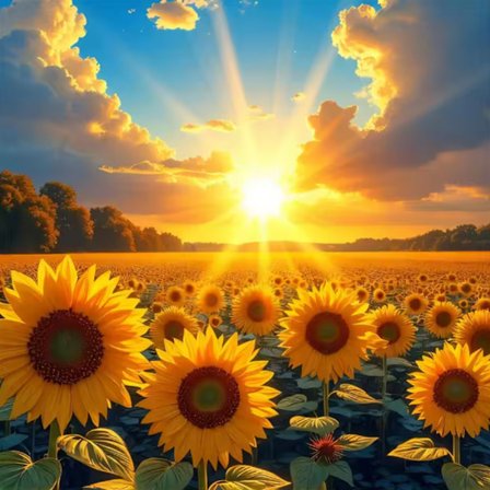 Diamant Maleri Solsikke Håndværkssæt Mosaik Solnedgangsmønster Til Voksne Begyndere Blomster Broderi Landskab Hjemmeindretning