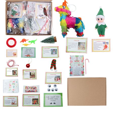 QU-Elf-kit 12 dagar av jul 24-dagars julnedräkning elf-kit present