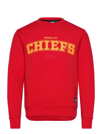 Watt_Nfl Tops Sweat-shirts & Hoodies Sweat-shirts Red BOSS