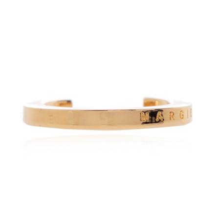 MM6 Maison Margiela, Br ring with logo Geel, Dames, Maat:XL