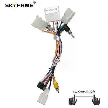 Gælder for bil 16-pin ledningsnet adapter Android radio strømkabel til Subaru Outback Legacy