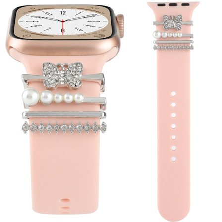 Watch Band Ornament Dekorativ Ring SILVER SILVER