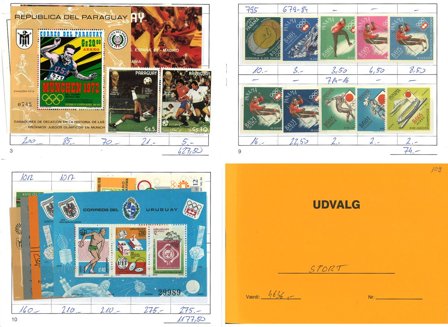 Sport - Udvalgshæfte med postfriske sportsudgaver - Postfrisk