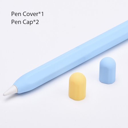 Stylus Cover Silikon Pennfodral Case Case för iPa Blue