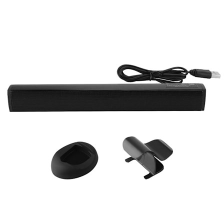 USB-peliohjainkaiutin Soundbar-subwoofer-kaiutin PS4/kannettava/PC musta