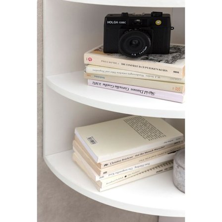 Rootz hörnhylla vit 30 x 60 x 30 cm WL5.843 vägghylla i trä hörn