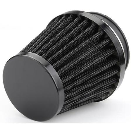 48 mm motorsykkel klemme luftinntaksfiltersett, Universal Auto Kaldluftinntak Scooter ATV Sykkel Luftfilter Høystrøm (svart)