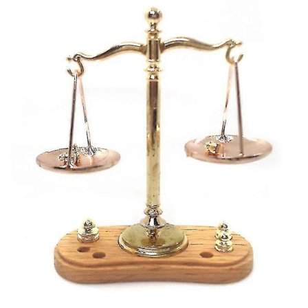 Vægt - Enkelt enhed, kompakt design, metalmateriale, guld