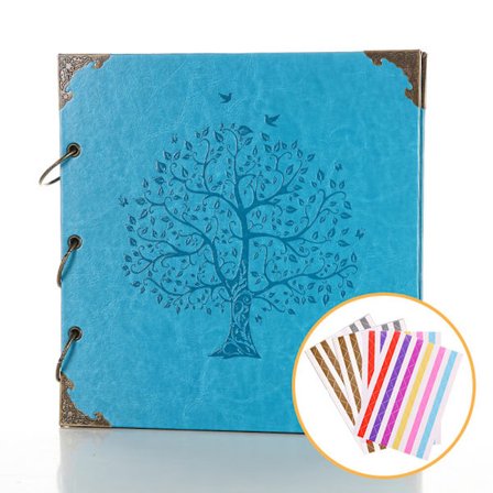 Valokuva-albumi DIY-muistoalbumi, 10x10 tuumaa 50 sivua Vintage Leath